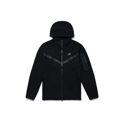 EM Sneakers Nike Sportswear Tech Fleece Windrunner Full Zip Hoodie & Jogger Set (FW24) Black/Black 02