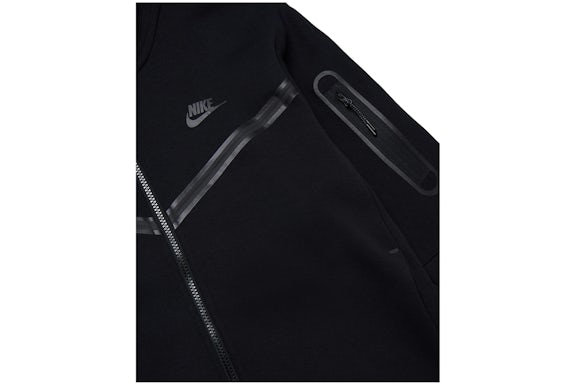 EM Sneakers Nike Sportswear Tech Fleece Windrunner Full Zip Hoodie & Jogger Set (FW24) Black/Black