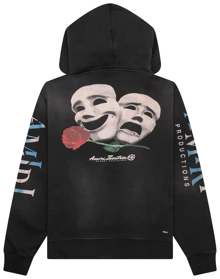 EM Sneakers Amiri Theatre Masks Hoodie Black