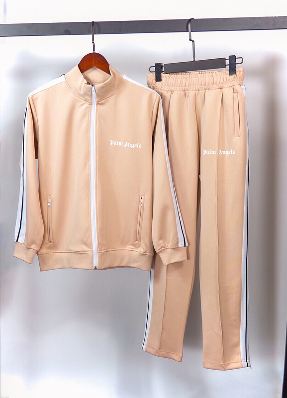 EM Sneakers Palm Angels Classic Track Jacket & Sweatpant Set Apricot/White