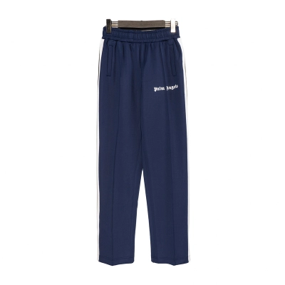 EM Sneakers Palm Angels College Track Sweatpants Navy Blue/White 01