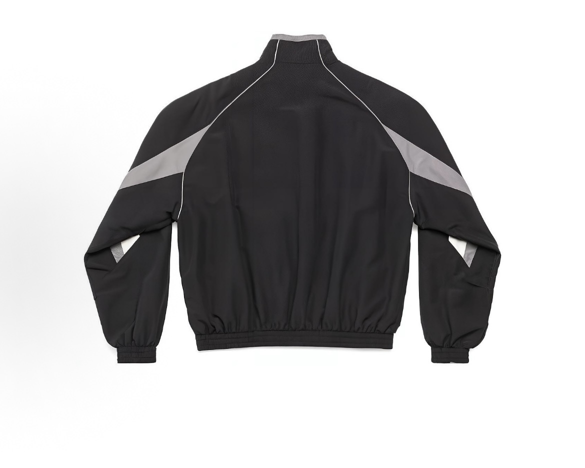EM Sneakers Balenciaga 23fw Black Grey Color Track Sports Jacket