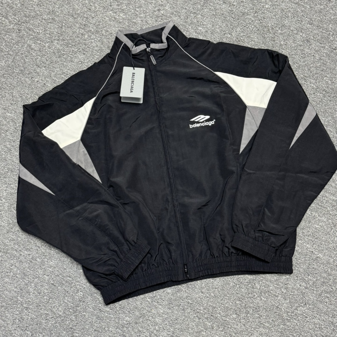 EM Sneakers Balenciaga 23fw Black Grey Color Track Sports Jacket