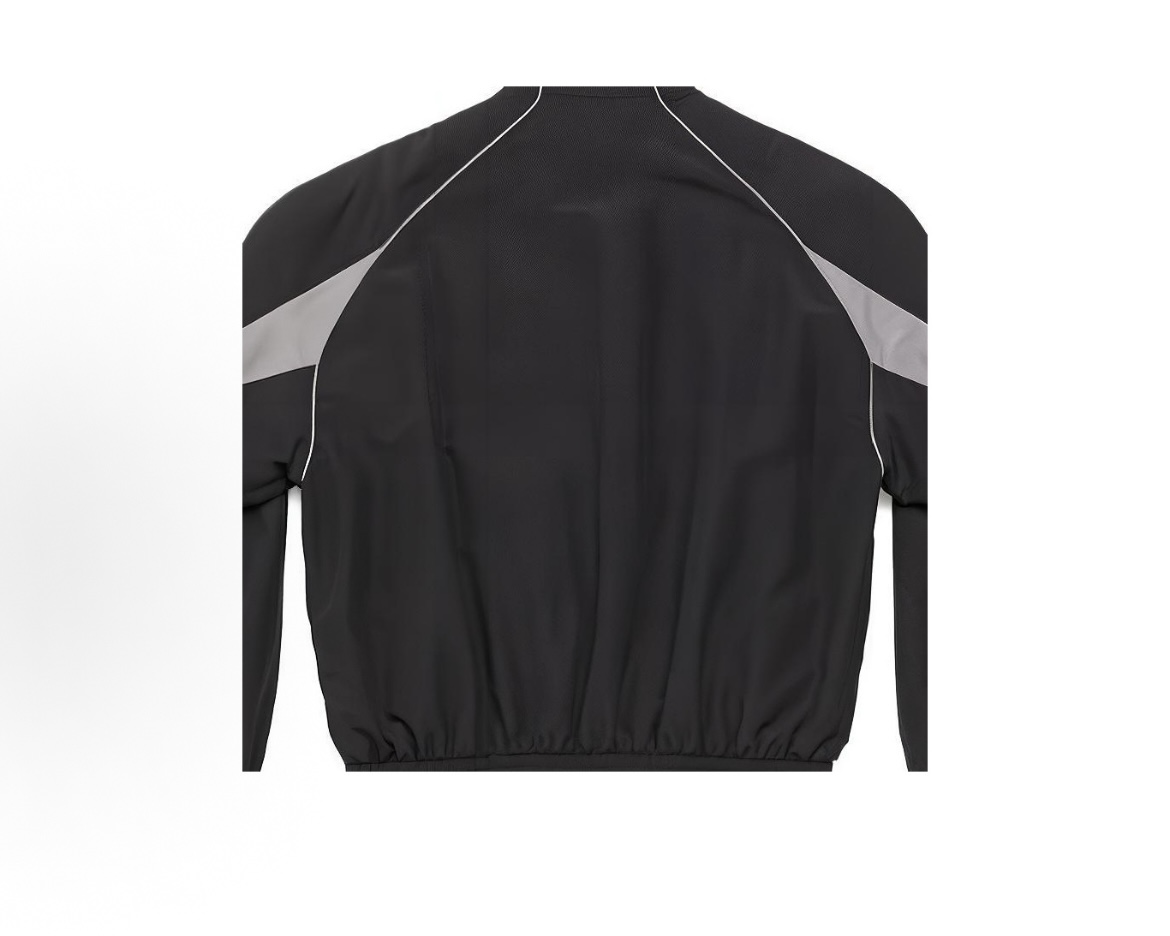 EM Sneakers Balenciaga 23fw Black Grey Color Track Sports Jacket