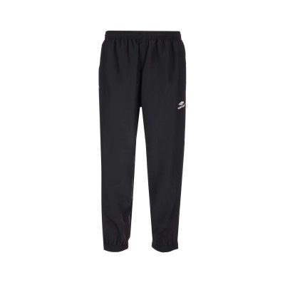 EM Sneakers Balenciaga Logo Print Panelled Track Pants Black Gray 02
