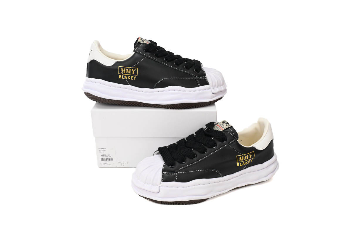 EM Sneakers Mihara Yasuhiro Blakey OG Sole Leather Low Black NO.701