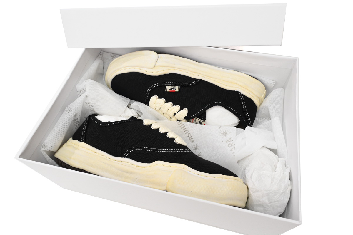 EM Sneakers Mihara Yasuhiro White and Retro Black Yellow NO.742