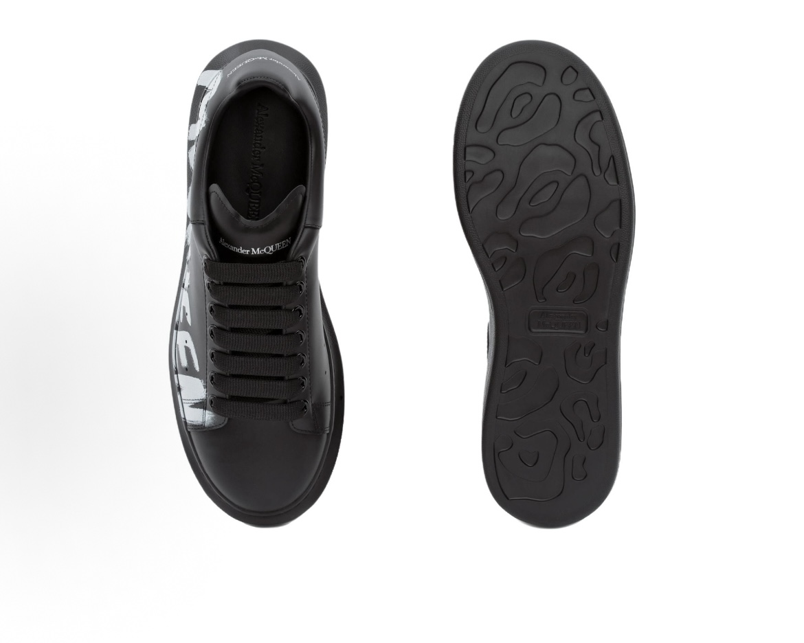 EM Sneakers Alexander McQueen Oversized Graffiti Black White