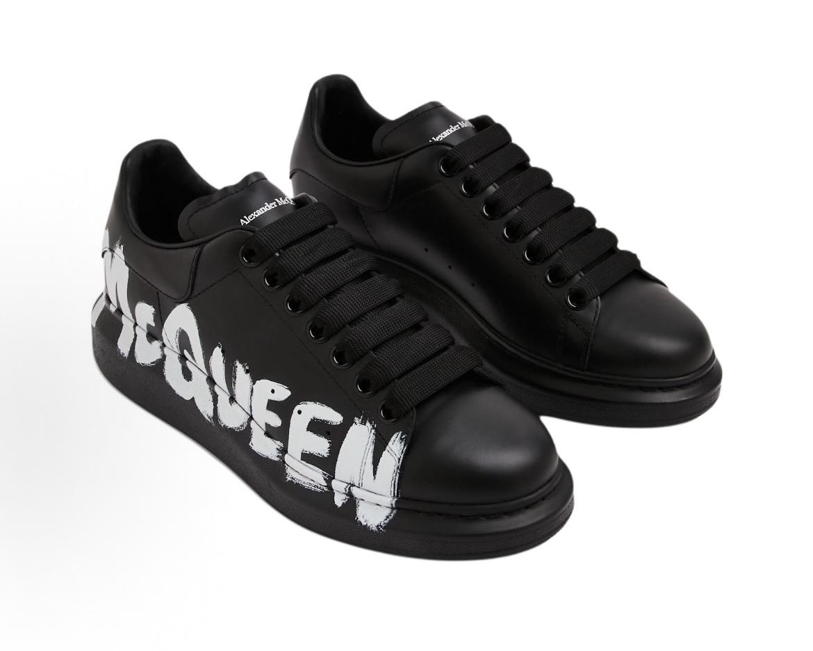 EM Sneakers Alexander McQueen Oversized Graffiti Black White