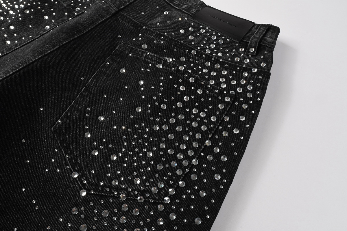 EM Sneakers Purple Brand Denim Shorts 5103