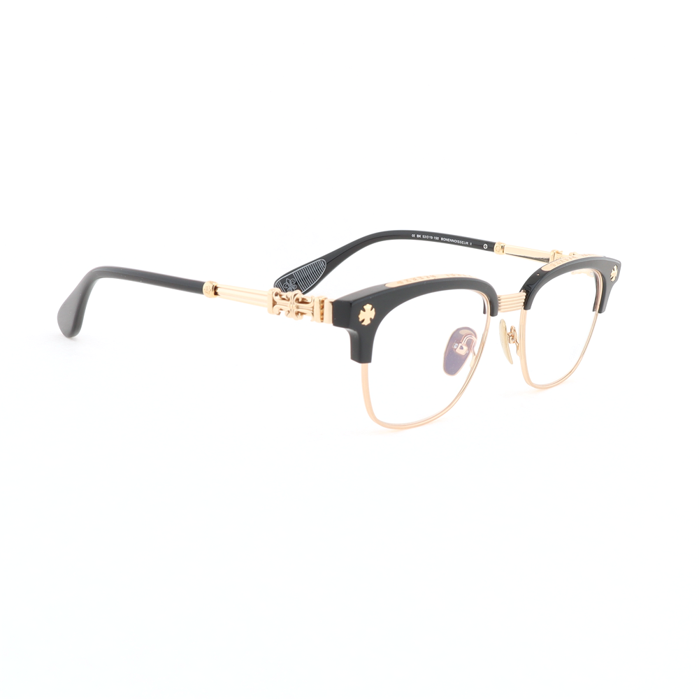 EM Sneakers Chrome Hearts Bonennoisseur ll Glasses Black Frame/Gold Temples