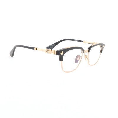 EM Sneakers Chrome Hearts Bonennoisseur ll Glasses Black Frame/Gold Temples 02