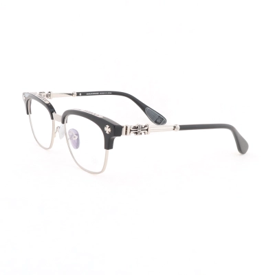 EM Sneakers Chrome Hearts Bonennoisseur ll Glasses Black Frame/Silver Temples 01