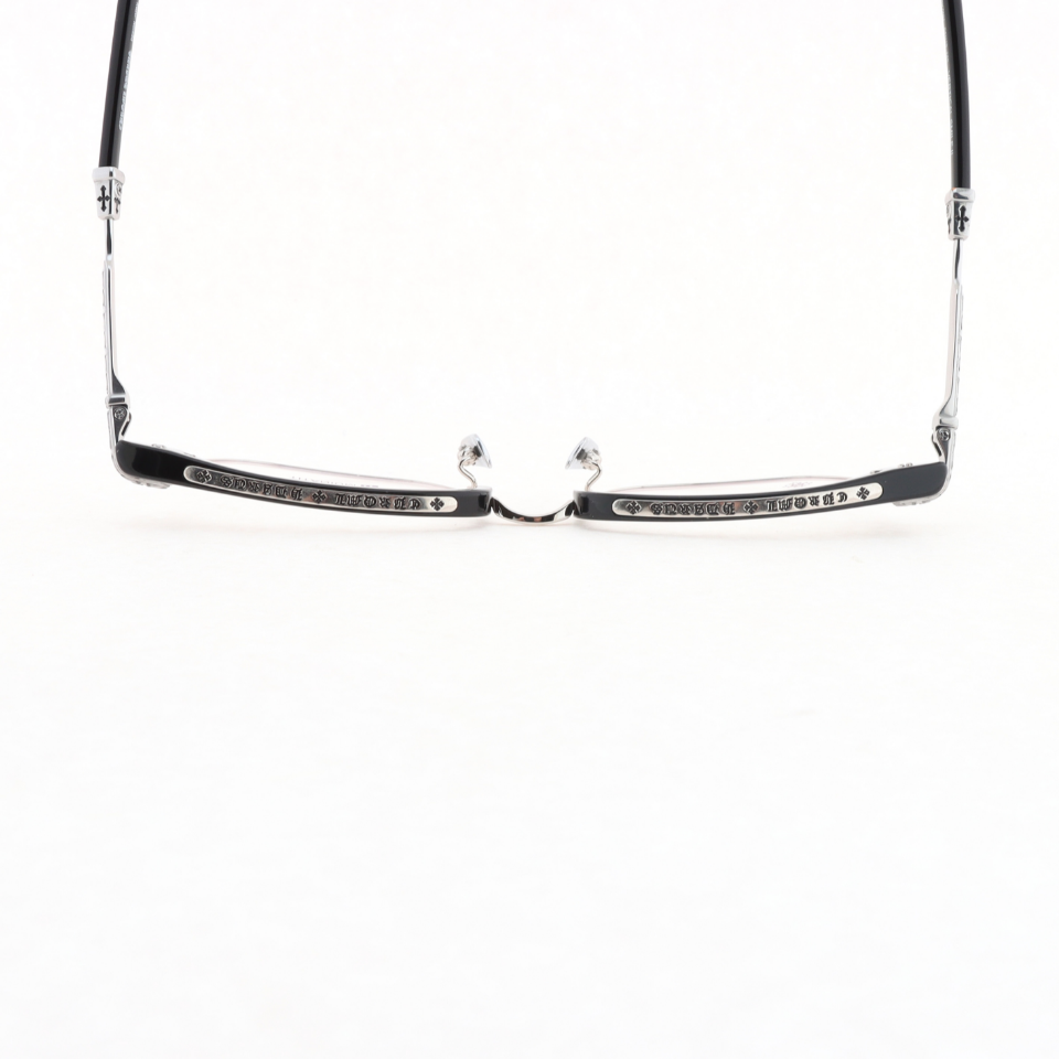 EM Sneakers Chrome Hearts Vertical Smile-II Glasses Black and Silver