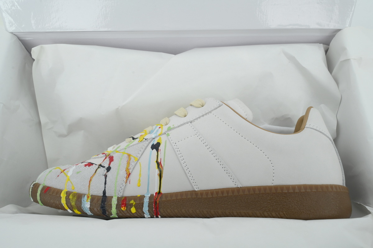 EM Sneakers Maison Margiela White Paint Replica Sneakers