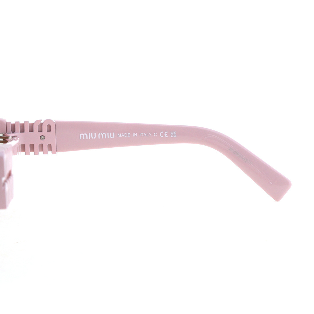 EM Sneakers Miu Miu Curved Frame Sunglasses Pink/Pink Label