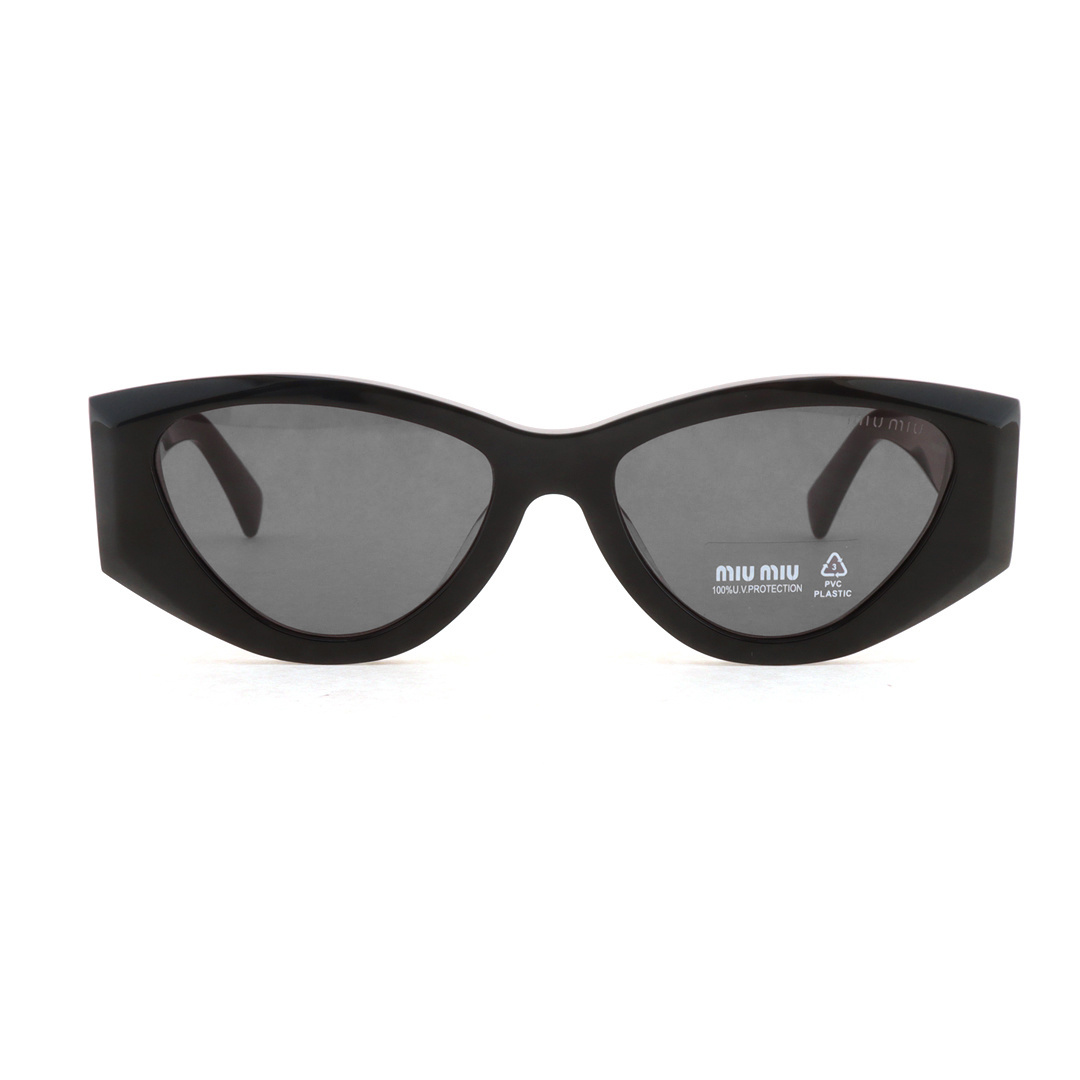 EM Sneakers Miu Miu Eyewear Cat-eye Frame Logo Sunglasses Black