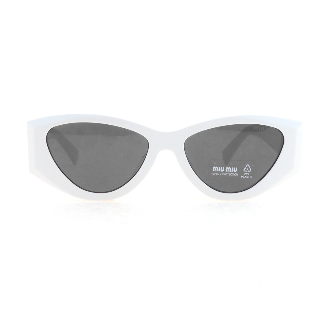 EM Sneakers Miu Miu Eyewear Cat-eye Frame Logo Sunglasses White