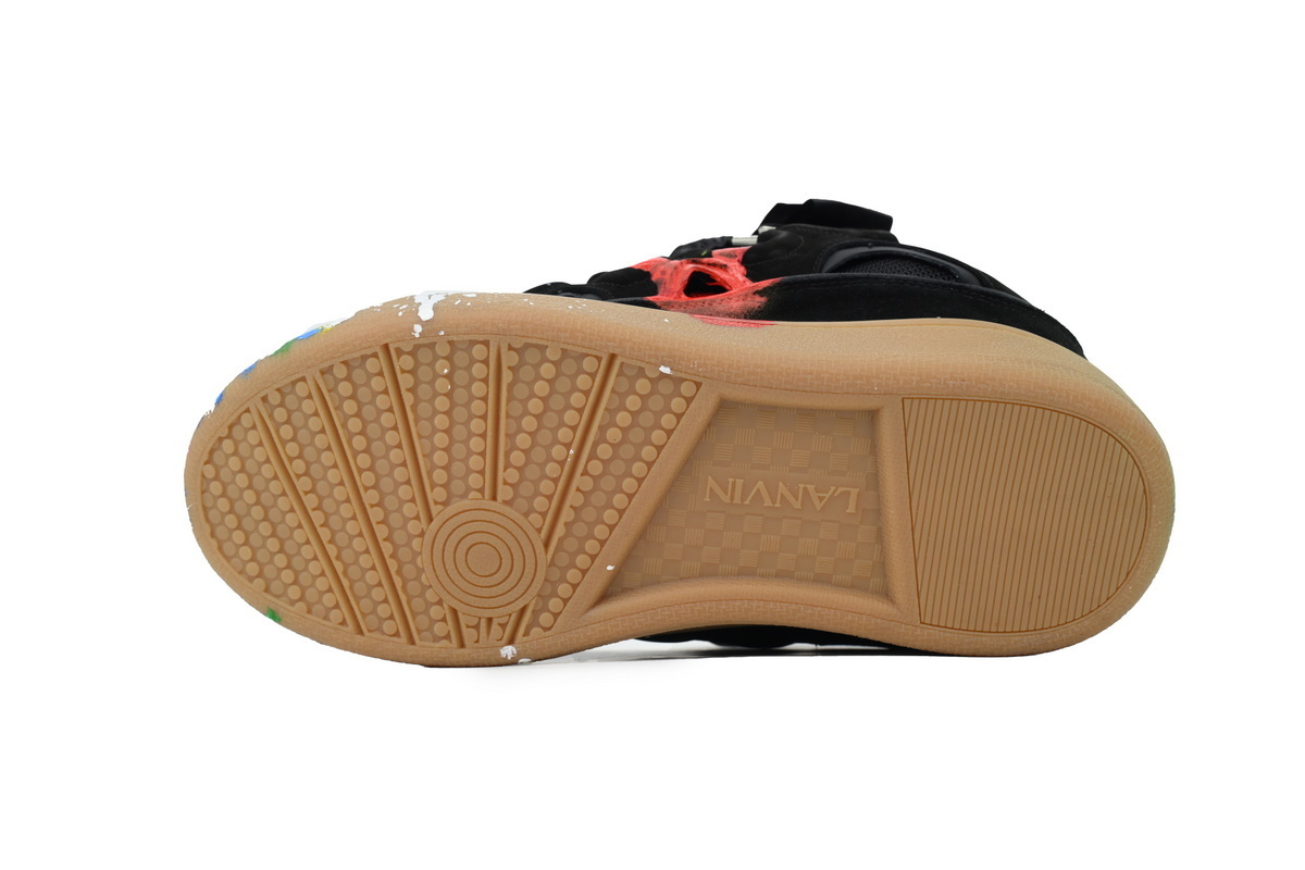 EM Sneakers Lanvin Leather Curb Gallery Dept Black Multi