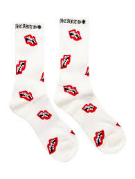 EM Sneakers Chrome Hearts Chomper Socks Red/Black/White