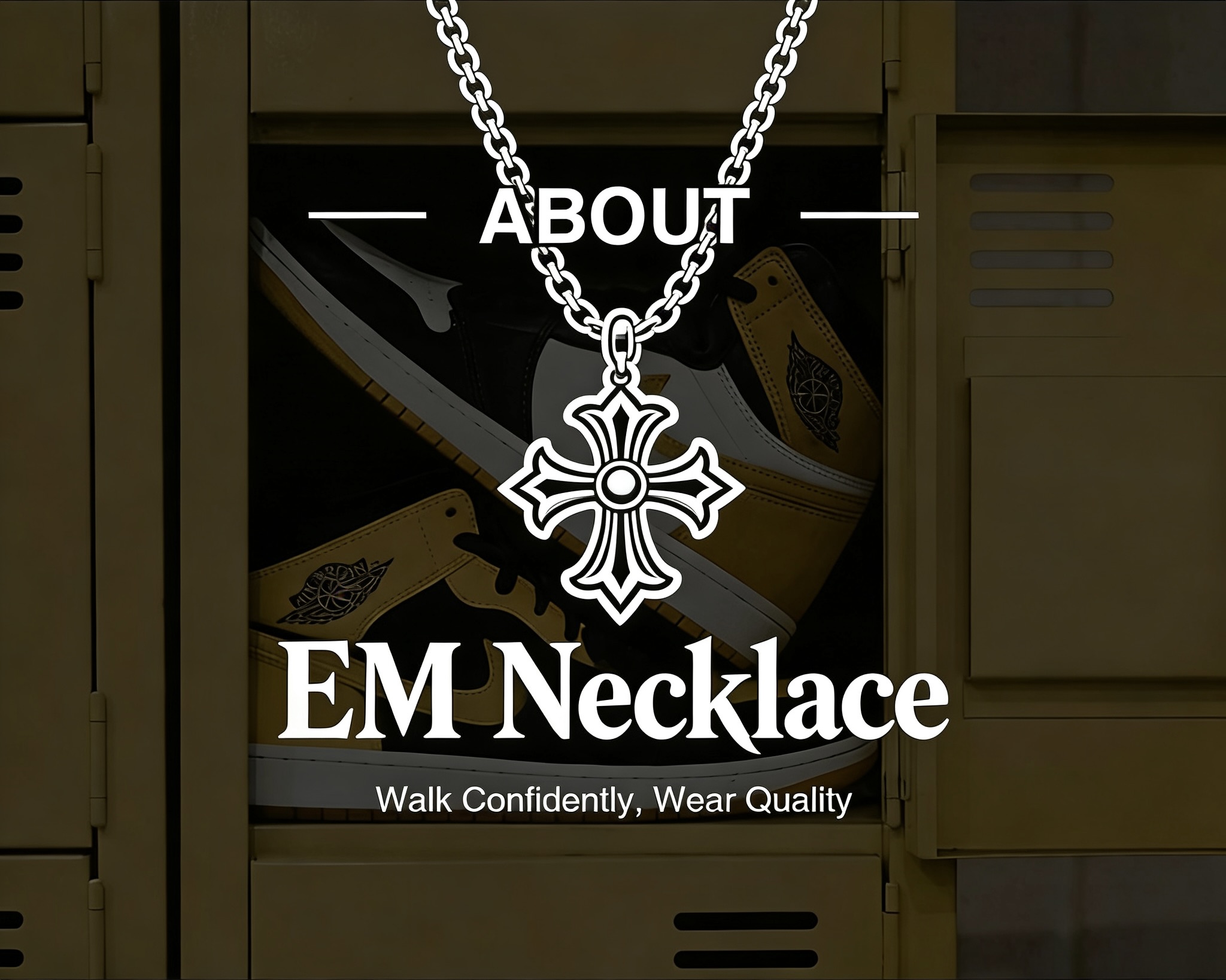 EM Sneakers Necklace