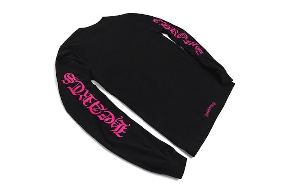 EM Sneakers Chrome Hearts Long Sleeve Pocket Crew Hot Pink/Black