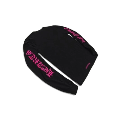 EM Sneakers Chrome Hearts Long Sleeve Pocket Crew Hot Pink/Black 02