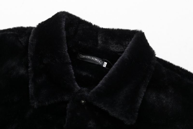 EM Sneakers Chrome Hearts Cross Embroidered Letter Leather Sleeve Patchwork Baseball Jacket (Black and White)