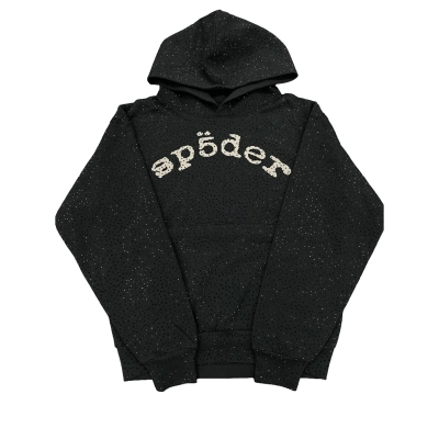EM Sneakers Sp5der VVS Hoodie Black Diamond 01