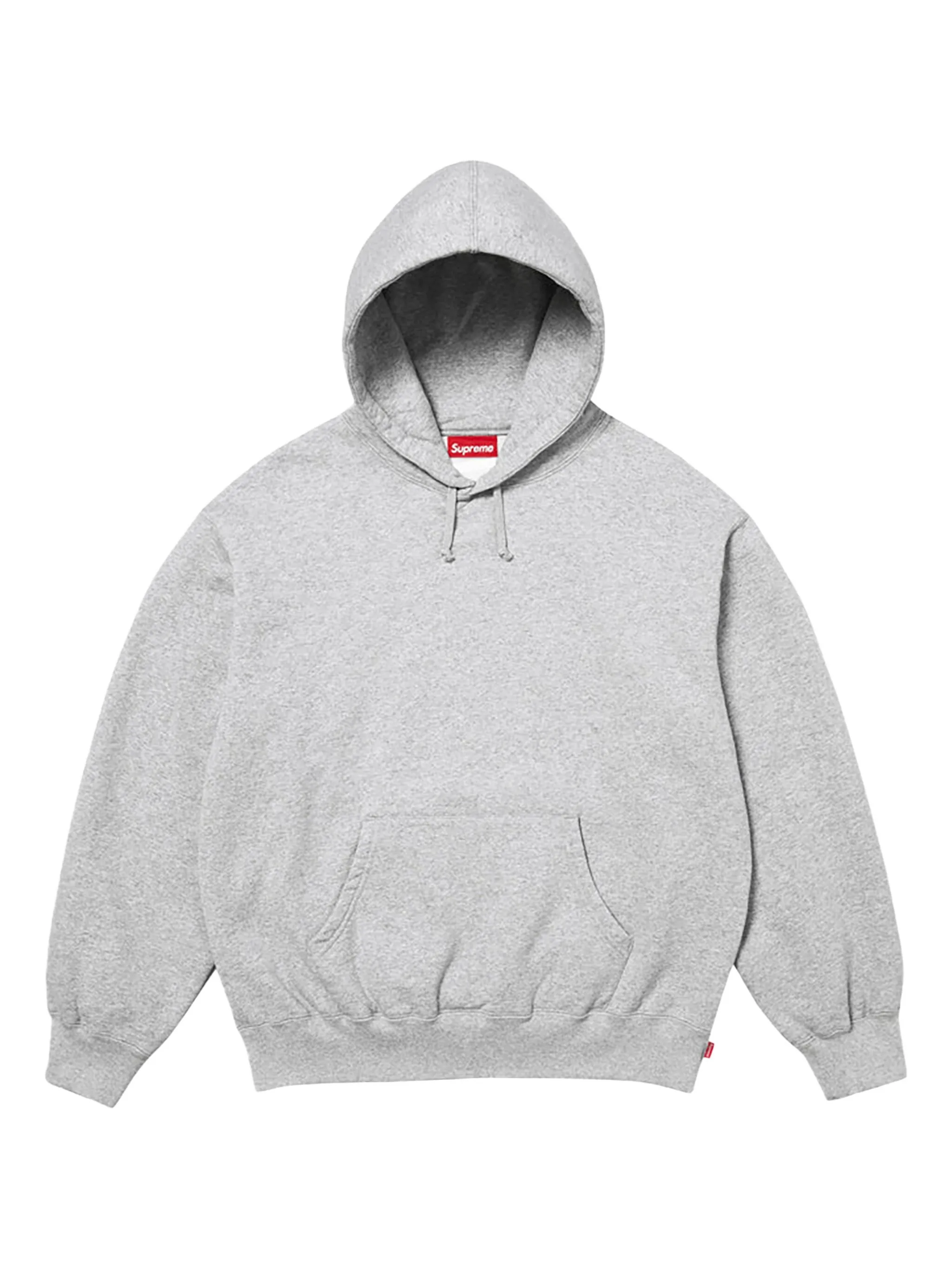 EM Sneakers Supreme Satin Appliqué Hooded Sweatshirt & Pant Set Heather Grey