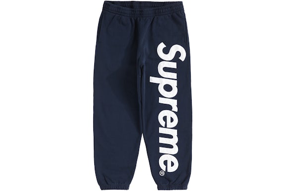 EM Sneakers Supreme Satin Appliqué Hooded Sweatshirt & Pant Set Heather Navy