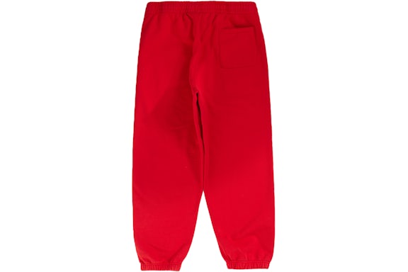 EM Sneakers Supreme Satin Appliqué Hooded Sweatshirt & Pant Set Heather Red