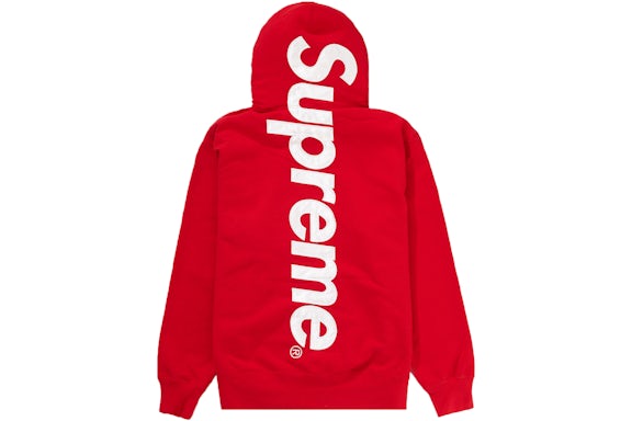 EM Sneakers Supreme Satin Appliqué Hooded Sweatshirt & Pant Set Heather Red