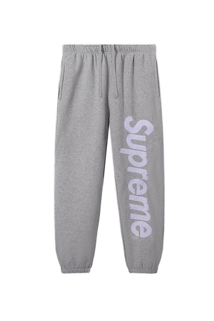 EM Sneakers Supreme Satin Appliqué Sweatpant Gray