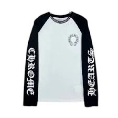 EM Sneakers Chrome Hearts Baseball Long Sleeve Black/White 01