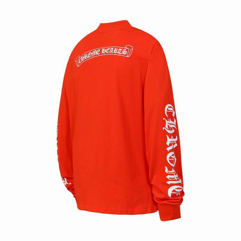 EM Sneakers Chrome Hearts Scroll Logo Long Sleeve Red