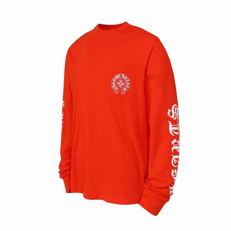 EM Sneakers Chrome Hearts Scroll Logo Long Sleeve Red