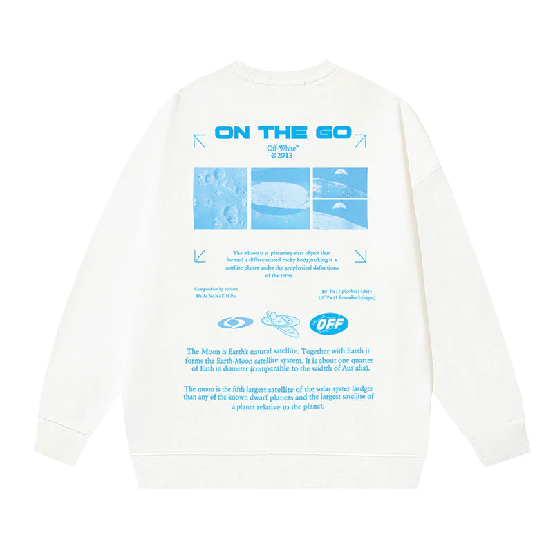 EM Sneakers Off-White "On the Go" Moon Skate Sweatshirt White