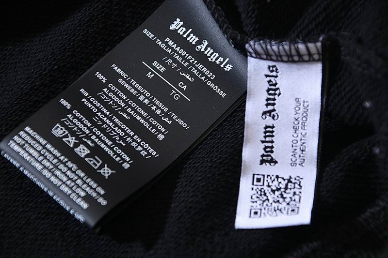 EM Sneakers Palm Angels Kill The Bear Cropped Hoodie Black