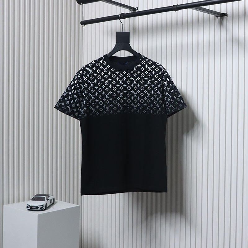 EM Sneakers Louis Vuitton Gradient Cotton T-shirt Black/White