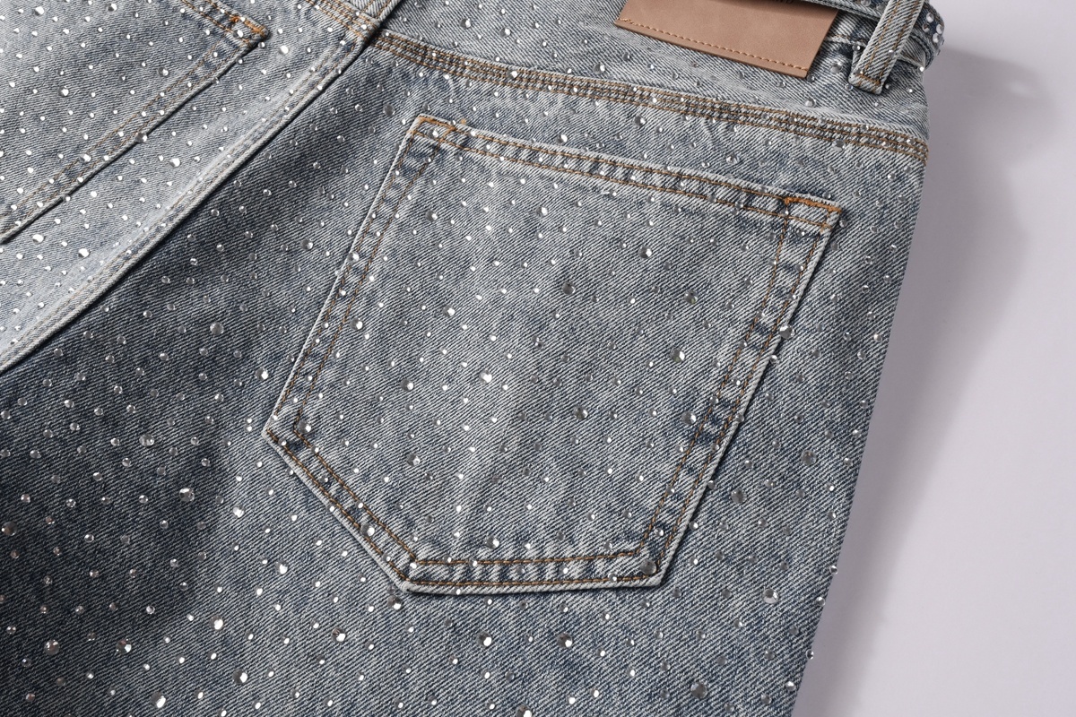 EM Sneakers Purple Brand Denim Shorts 5096