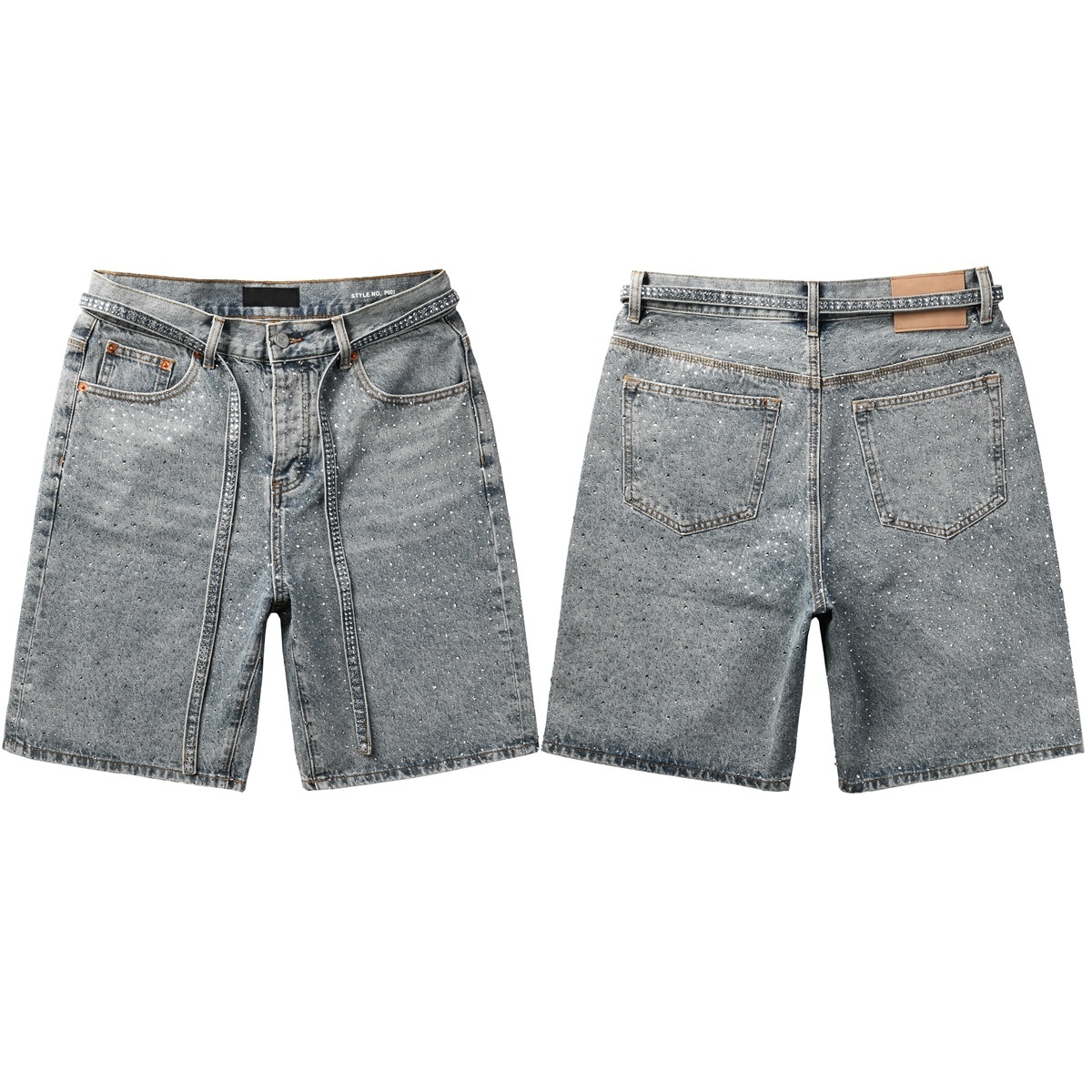 EM Sneakers Purple Brand Denim Shorts 5096