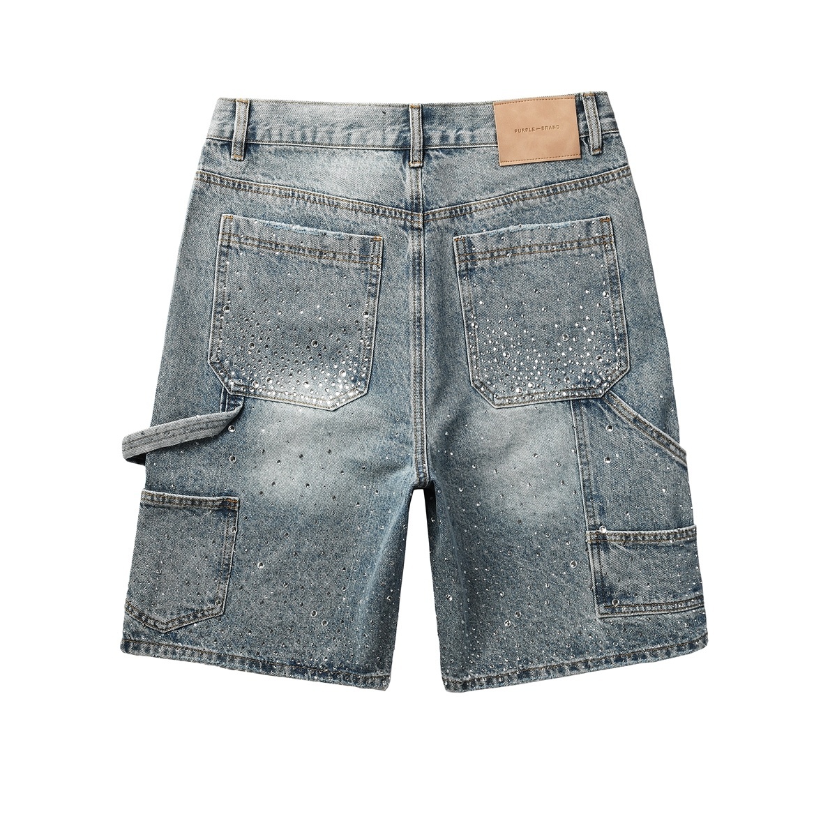 EM Sneakers Purple Brand Denim Shorts 5097