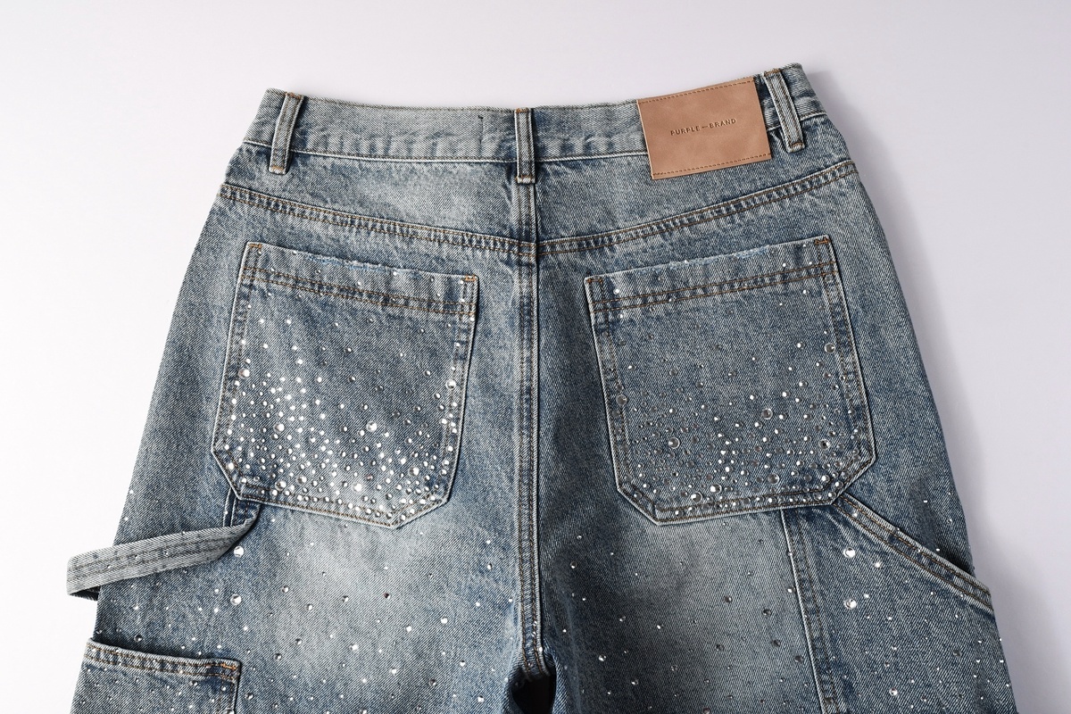 EM Sneakers Purple Brand Denim Shorts 5097