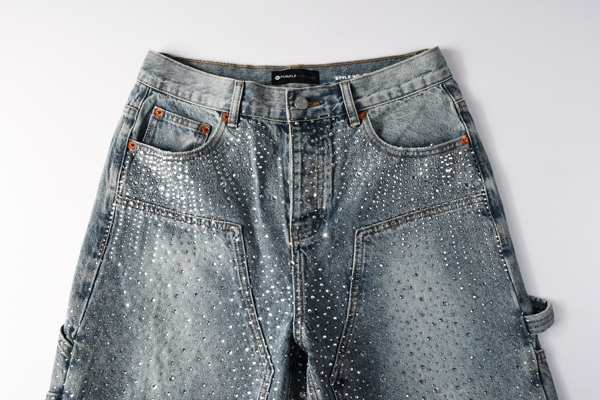 EM Sneakers Purple Brand Denim Shorts 5097