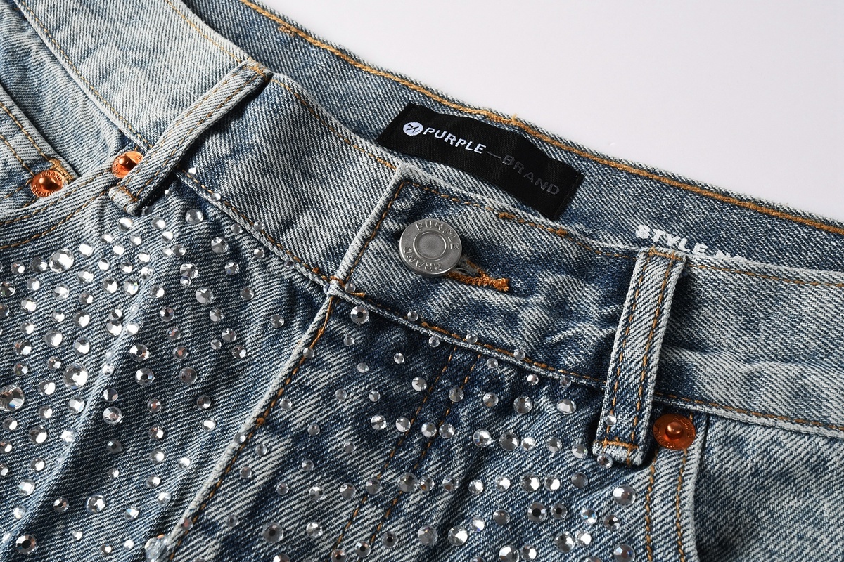 EM Sneakers Purple Brand Denim Shorts 5097