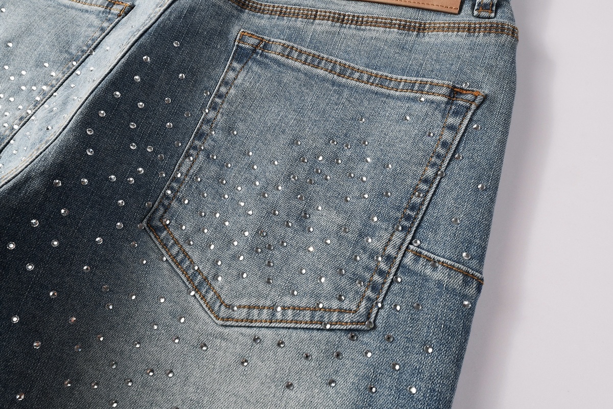 EM Sneakers Purple Brand Denim Shorts 5098