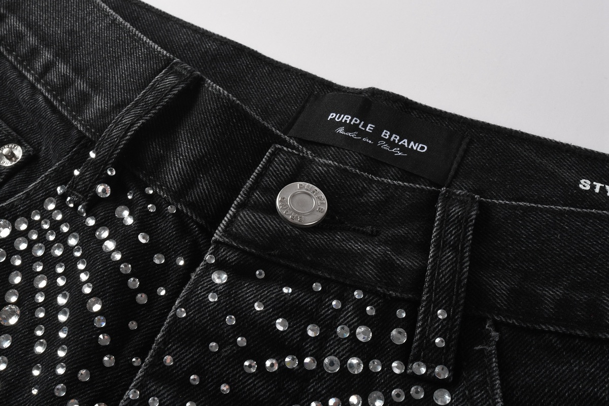 EM Sneakers Purple Brand Denim Shorts 5099