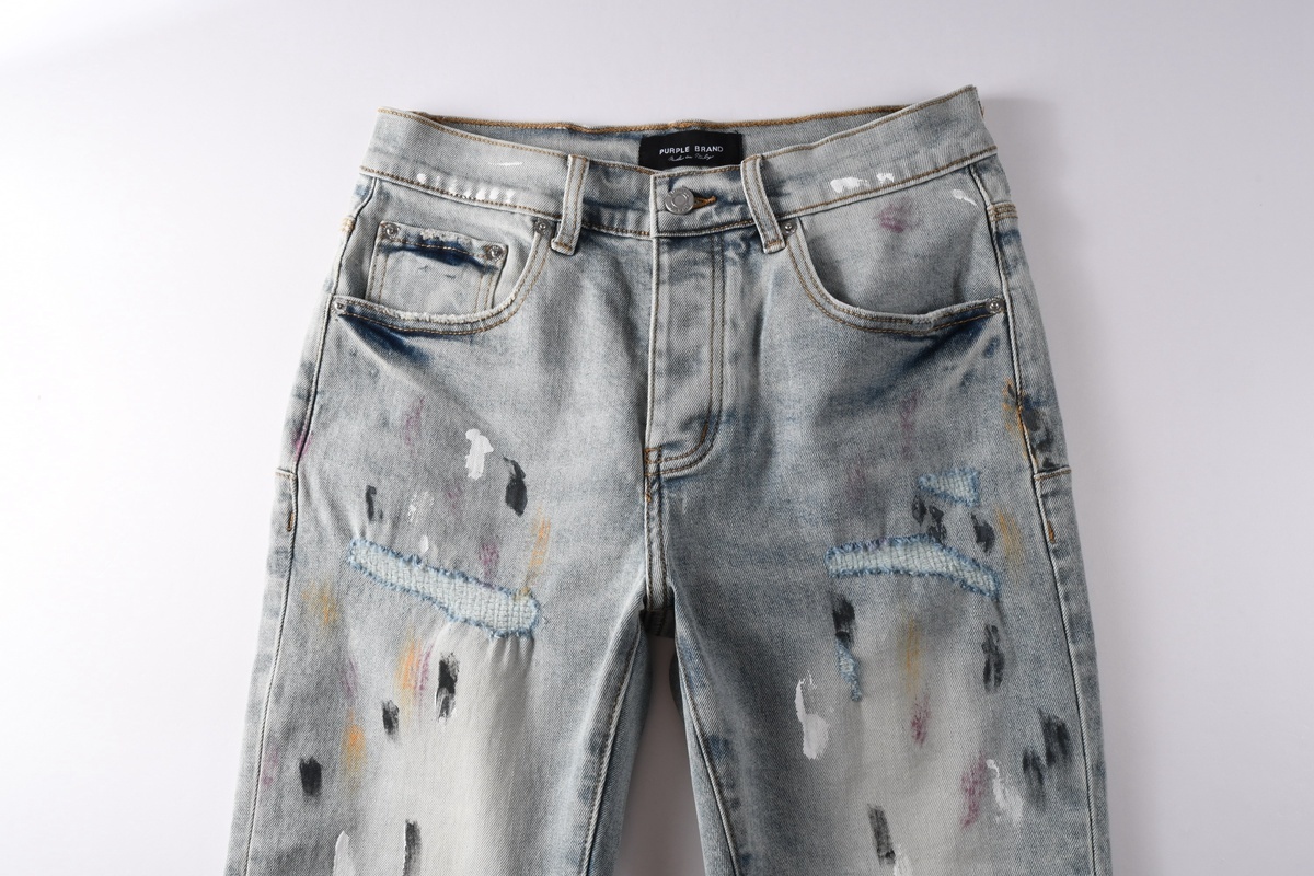 EM Sneakers Purple Brand Denim Shorts 5101