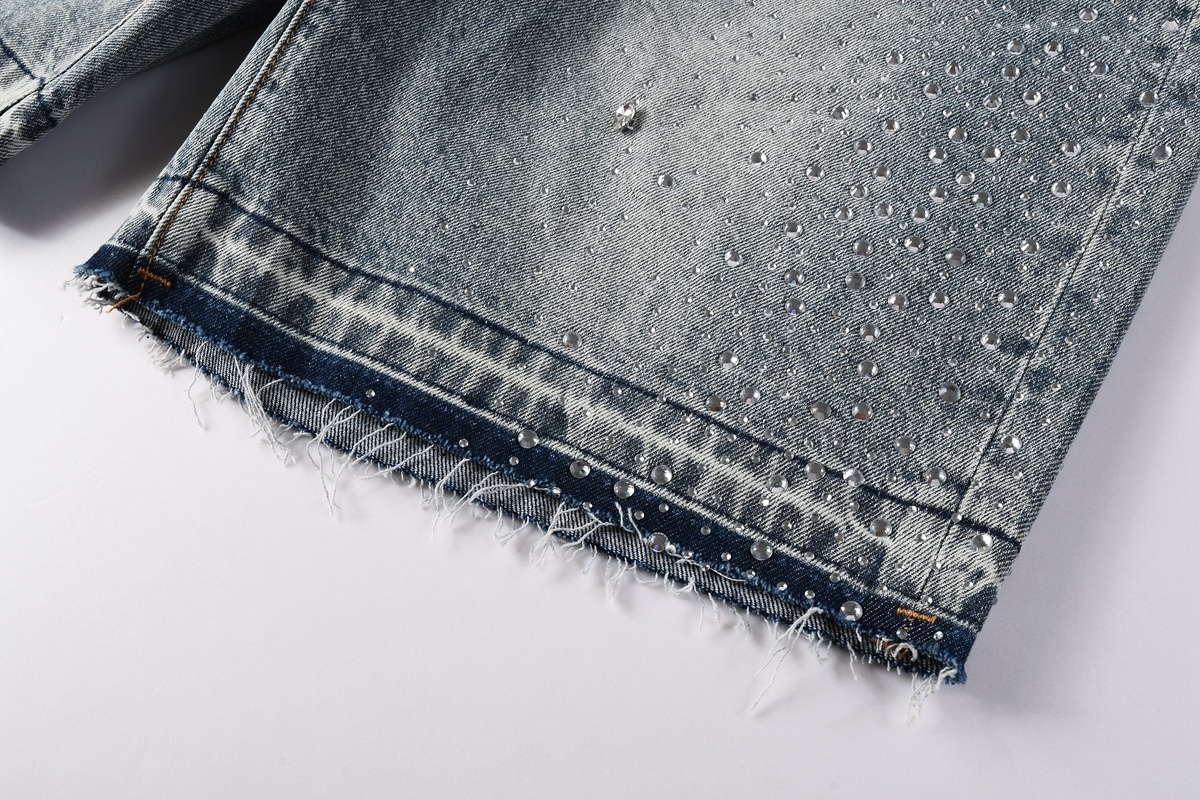 EM Sneakers Purple Brand Denim Shorts 5102